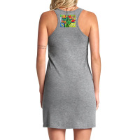 Paradise Flowers Acrylic Painting Tank Dress | Artistshot