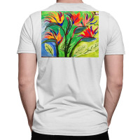 Paradise Flowers Acrylic Painting Classic T-shirt | Artistshot