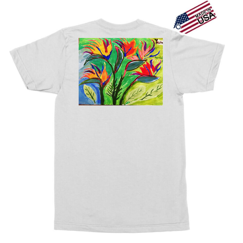 Paradise Flowers Acrylic Painting Exclusive T-shirt by Angelysmina | Artistshot