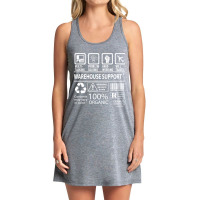 Trending Warehouse Support T Shirt - Multitasking Certified Job Gift I Tank Dress | Artistshot