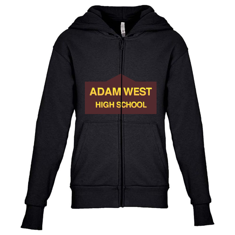 Adam West High School Youth Zipper Hoodie | Artistshot