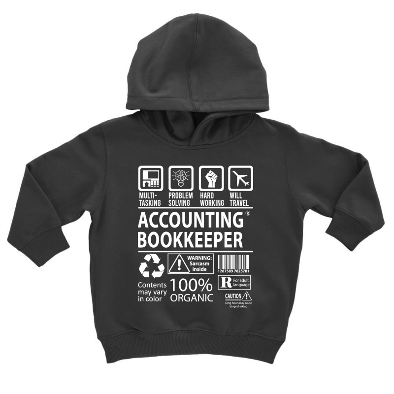 Accounting Bookkeeper - Multitasking Toddler Hoodie | Artistshot