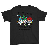 It's Fine We're Fine Everything Is Fine Gnome Preschool Crew Sweatshir Youth Tee | Artistshot