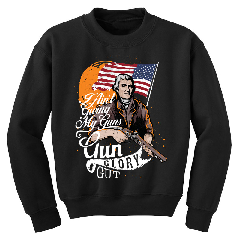 America Guns Glory Gut Youth Sweatshirt | Artistshot