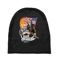 America Guns Glory Gut Baby Beanies | Artistshot