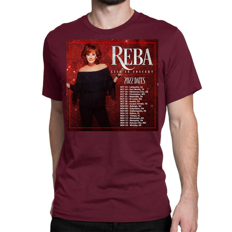 Reba Tour 2022   2023 Locations And Dates Classic T-shirt by erdahljeikel2 | Artistshot