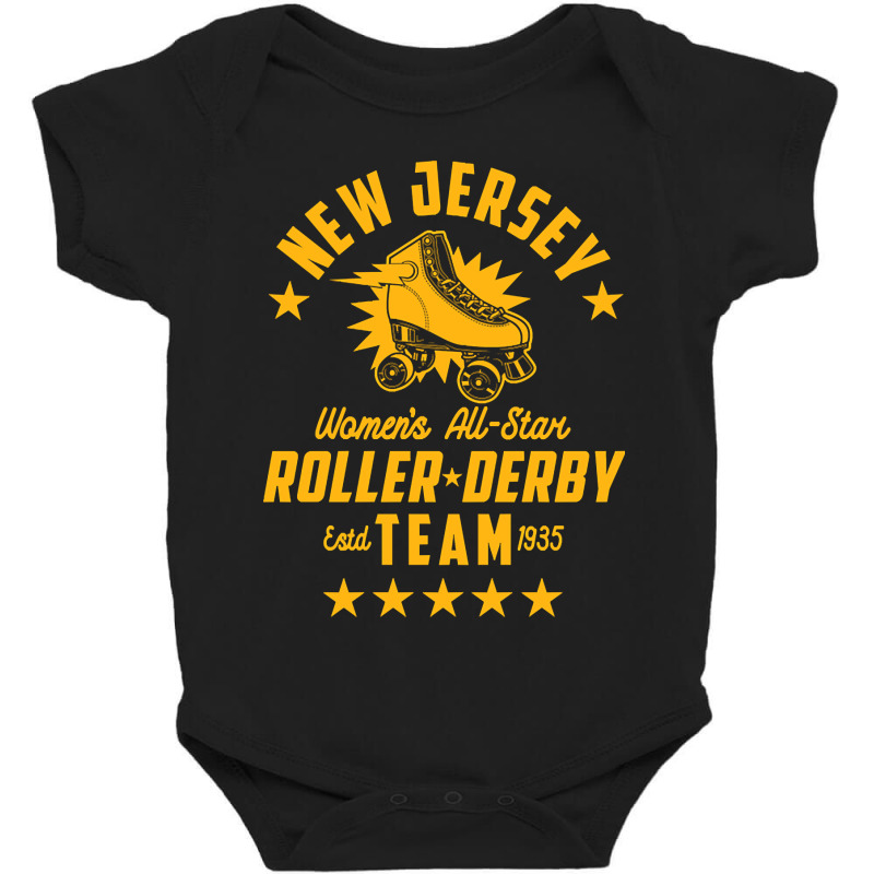 New Jersey Roller Derby Team Baby Bodysuit by mrbigzeroht | Artistshot