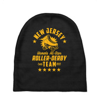 New Jersey Roller Derby Team Baby Beanies | Artistshot