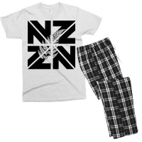 New Zealand With A Silver Quote Cute Men's T-shirt Pajama Set | Artistshot