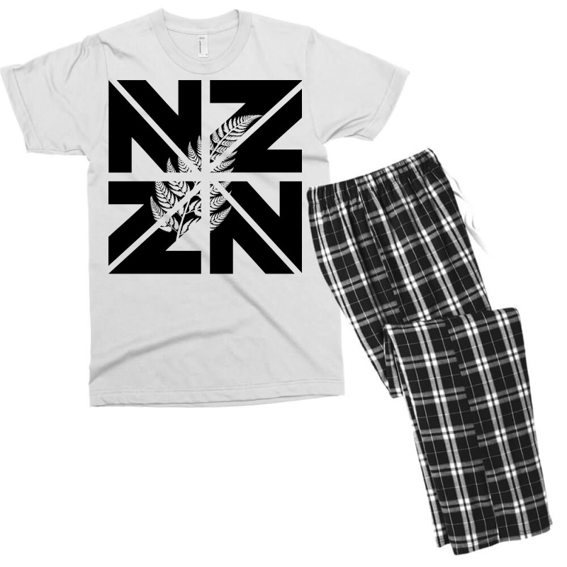 New Zealand With A Silver Quote Cute Men's T-shirt Pajama Set by lybohasmanop | Artistshot