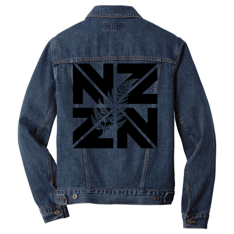 New Zealand With A Silver Quote Cute Men Denim Jacket by lybohasmanop | Artistshot