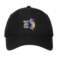 New Jersey State Abstract Art Adjustable Cap | Artistshot