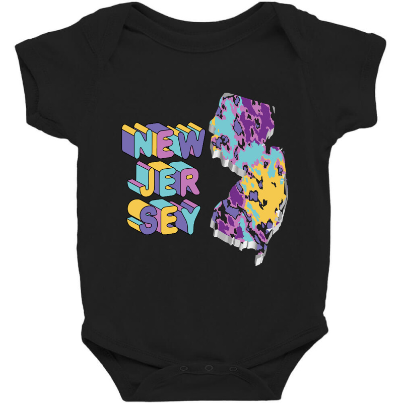 New Jersey State Abstract Art Baby Bodysuit by mrbigzeroht | Artistshot