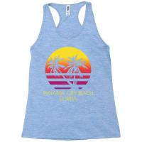 Panama City Beach Florida Vintage Tropical Sunset Palm Nature Funny Racerback Tank | Artistshot