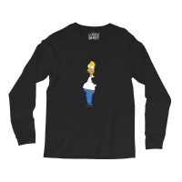 Homer Coming Out Of Bushes Long Sleeve Shirts | Artistshot