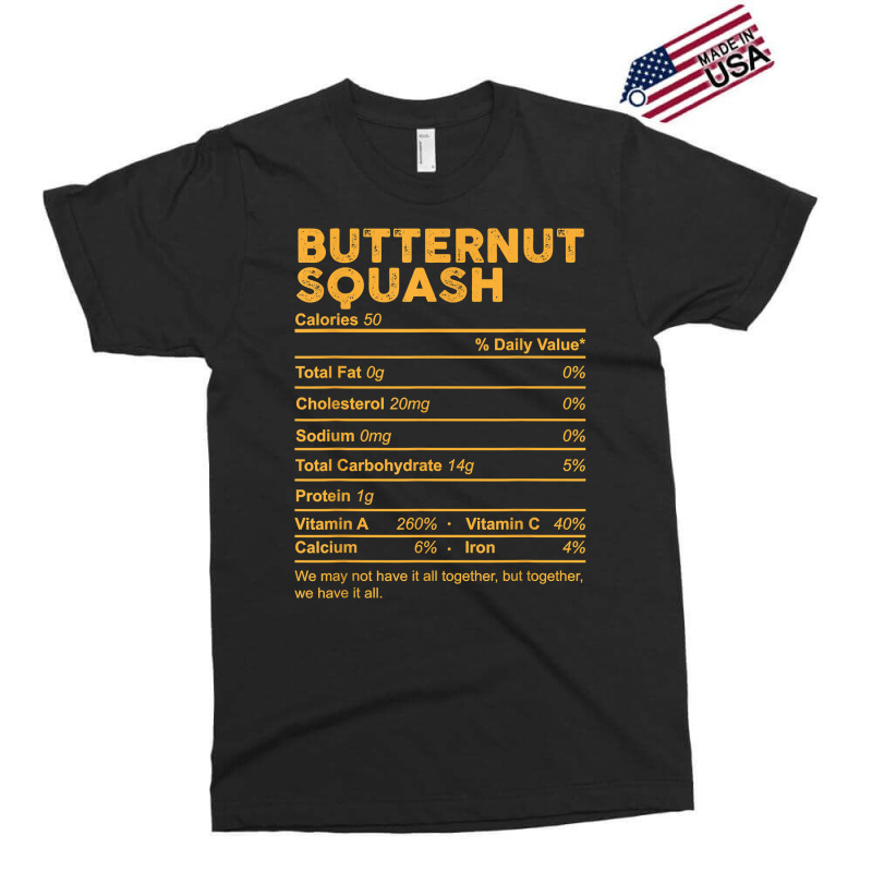 Funny Butternut Squash Nutrition Facts Thanksgiving Food T Shirt Exclusive T-shirt by kogmor58594 | Artistshot