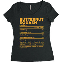 Funny Butternut Squash Nutrition Facts Thanksgiving Food T Shirt Women's Triblend Scoop T-shirt | Artistshot