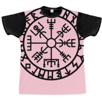 Vegvisir   Futhark   Runes   Navigator   Vikings Graphic T-shirt | Artistshot