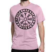 Vegvisir   Futhark   Runes   Navigator   Vikings Classic T-shirt | Artistshot