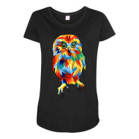 Owl In Pop Art Maternity Scoop Neck T-shirt | Artistshot