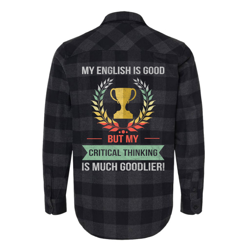 Funny Critical Thinking School Or College Subject Design Flannel Shirt | Artistshot