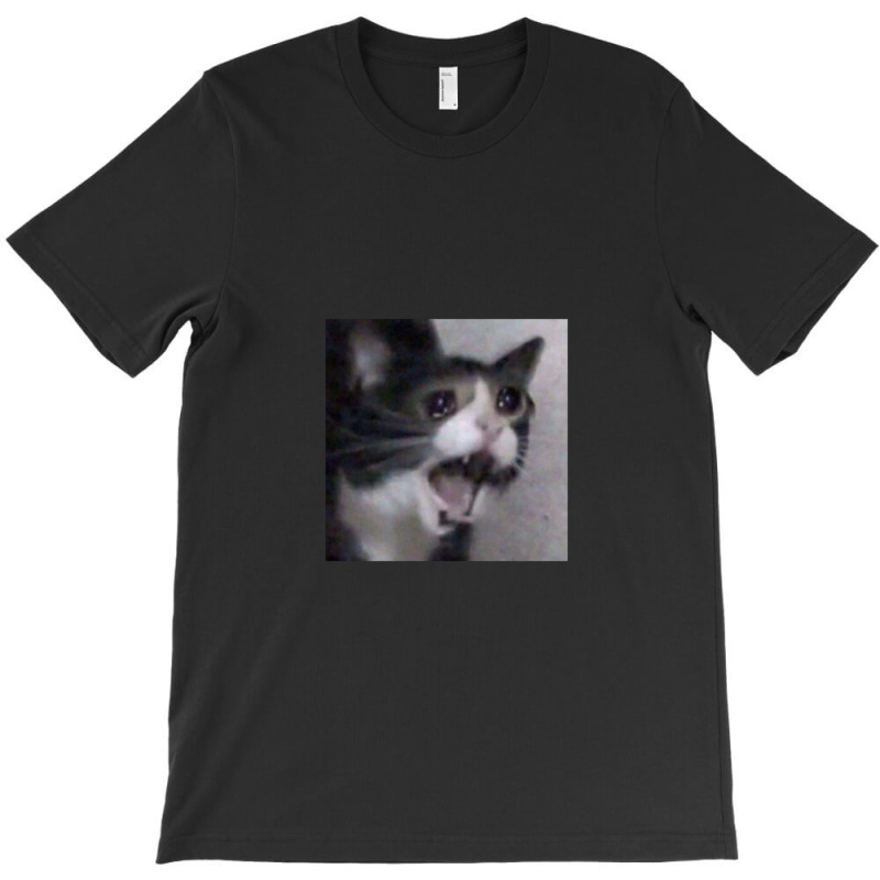 Screaming Crying Sad Cat T-shirt | Artistshot