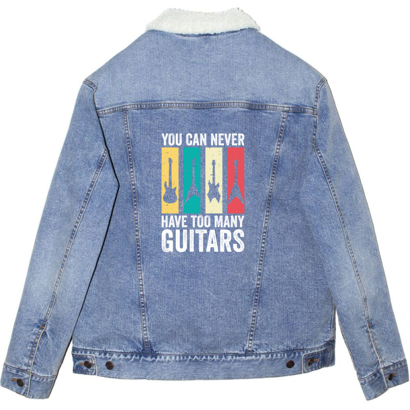 You Can Never Have Too Many Guitars 7 Unisex Sherpa-lined Denim Jacket | Artistshot