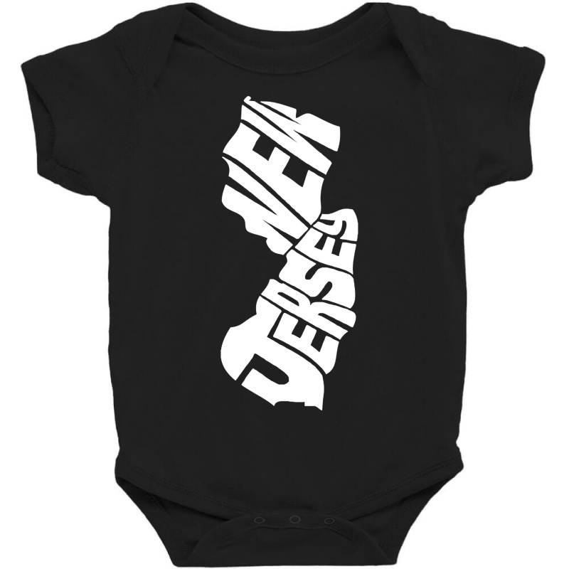 New Jersey White Baby Bodysuit | Artistshot