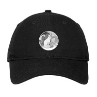 Arctic Fox - Foxhound - White Fox - Cute Fox - Wolf - Japanese Paintin Adjustable Cap | Artistshot