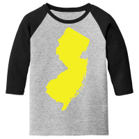 New Jersey Yellow Youth 3/4 Sleeve | Artistshot