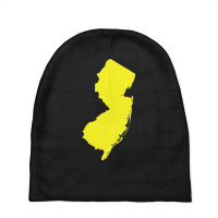 New Jersey Yellow Baby Beanies | Artistshot