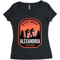 Alexandria Louisiana Hiking In Nature-dnm51 Women's Triblend Scoop T-shirt | Artistshot