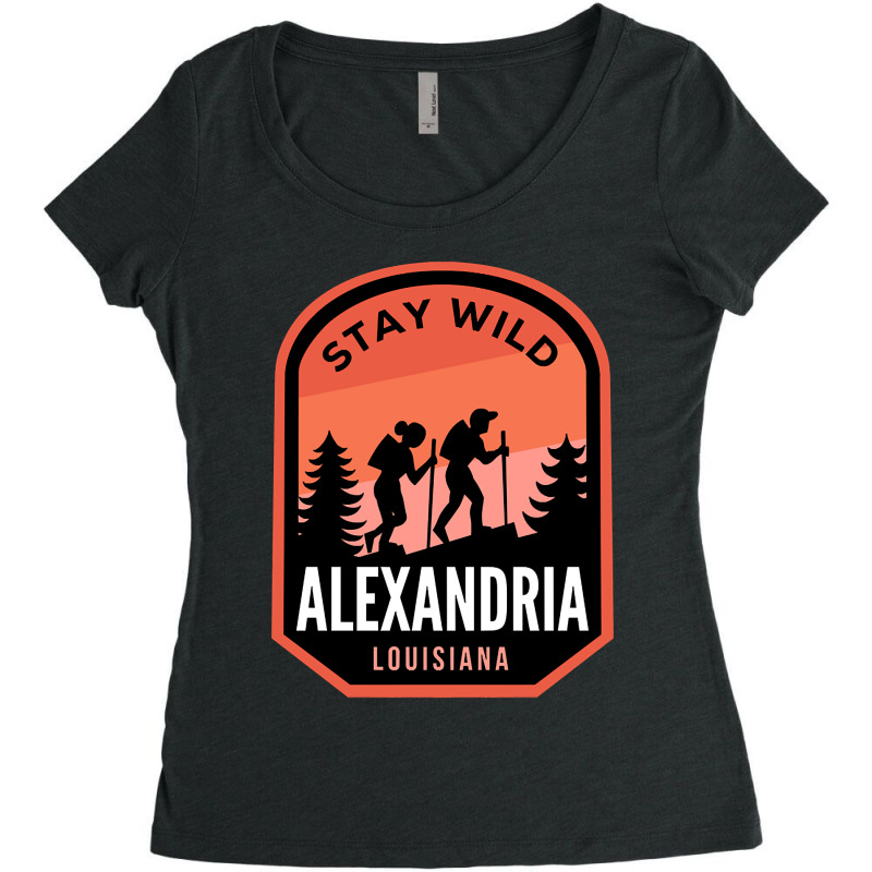 Alexandria Louisiana Hiking In Nature-dnm51 Women's Triblend Scoop T-shirt by currentlyderby559 | Artistshot