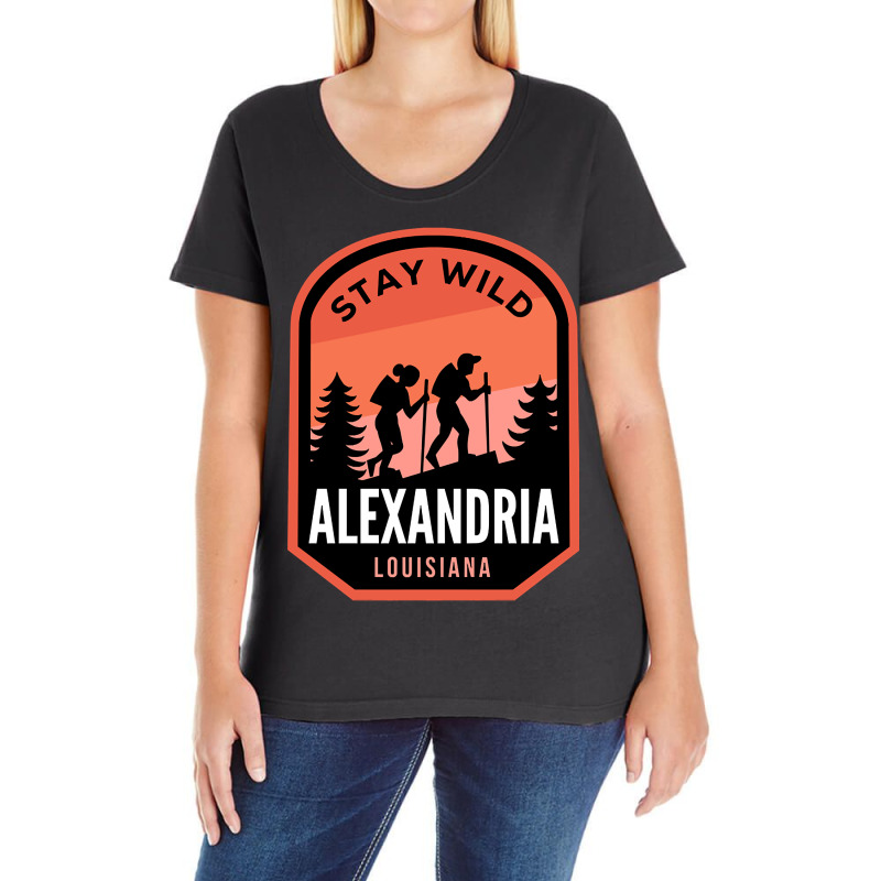 Alexandria Louisiana Hiking In Nature-dnm51 Ladies Curvy T-Shirt by currentlyderby559 | Artistshot