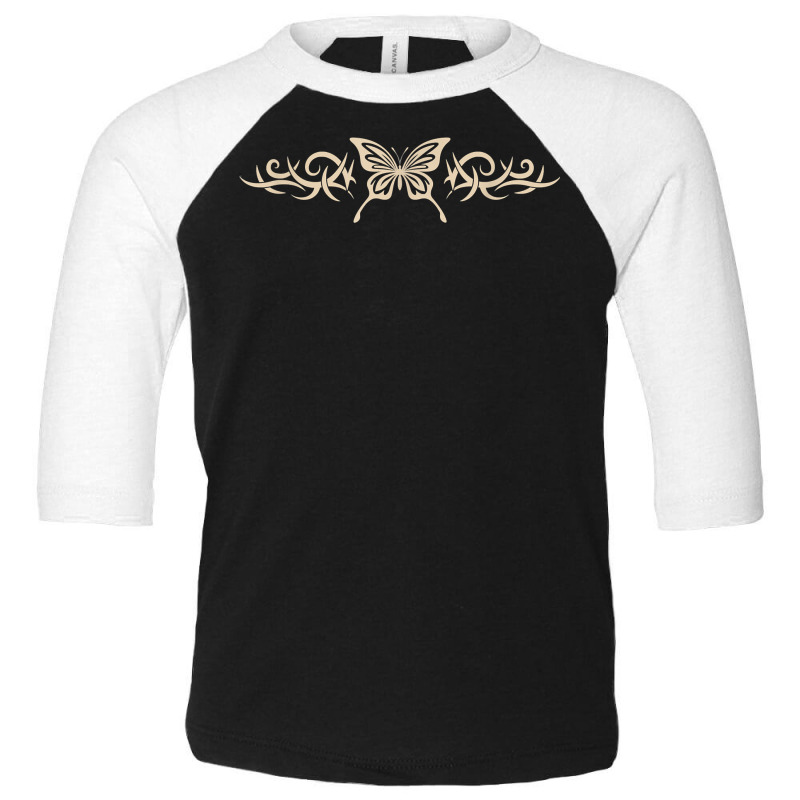 Gold Butterflies 3/4 Sleeve Tee