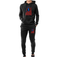 Coal Miner Dad Support Coal Mining Family Husband Usa Flag Hoodie & Jogger Set | Artistshot