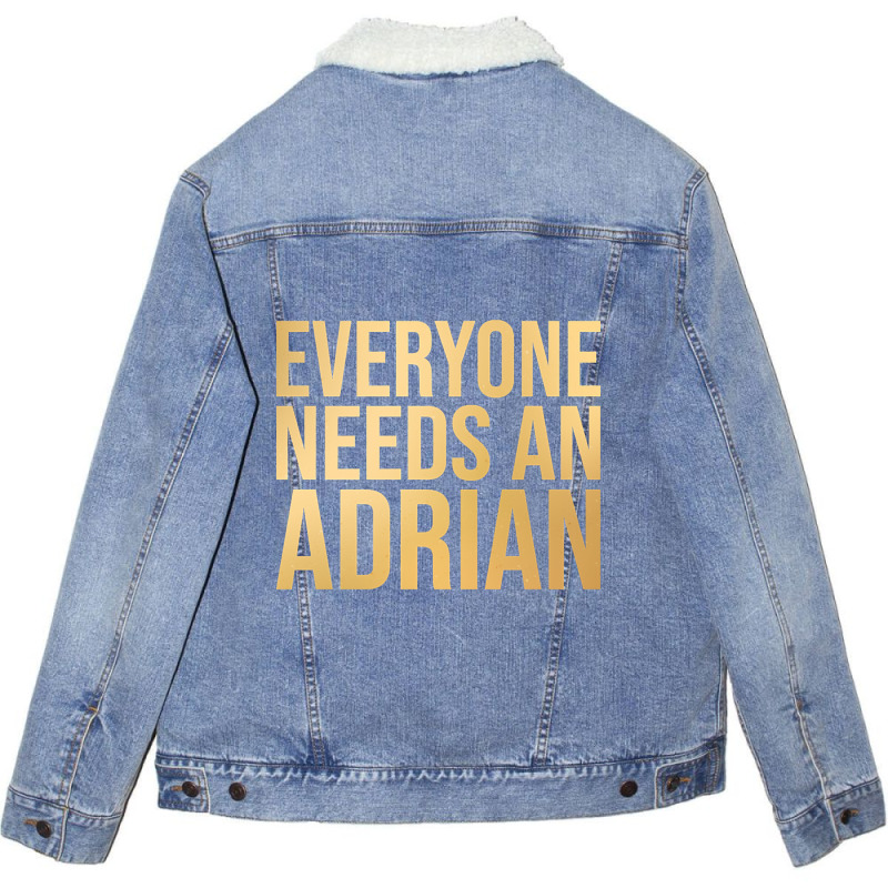 Adrian Name-kmd7s Unisex Sherpa-lined Denim Jacket | Artistshot