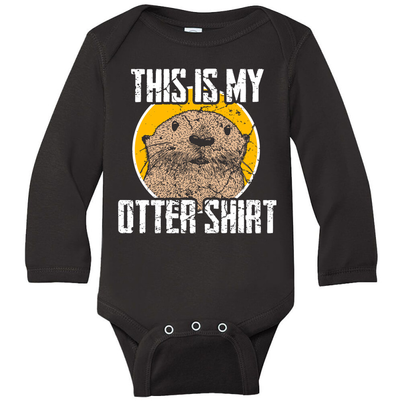 Limited Edition Otter Long Sleeve Baby Bodysuit by fenderbendable | Artistshot