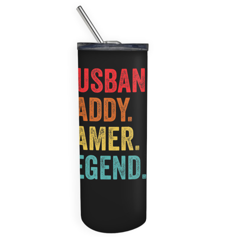 Hot Trend Husband Daddy Father Gamer Legend Video Gaming Lover Skinny Tumbler | Artistshot