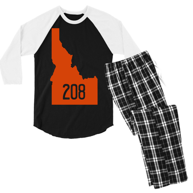 Area Code -  State Of Idaho Men's 3/4 Sleeve Pajama Set | Artistshot