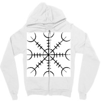 Aegishjalmur Viking Rune Symbol  Aesthetic Cute Zipper Hoodie | Artistshot