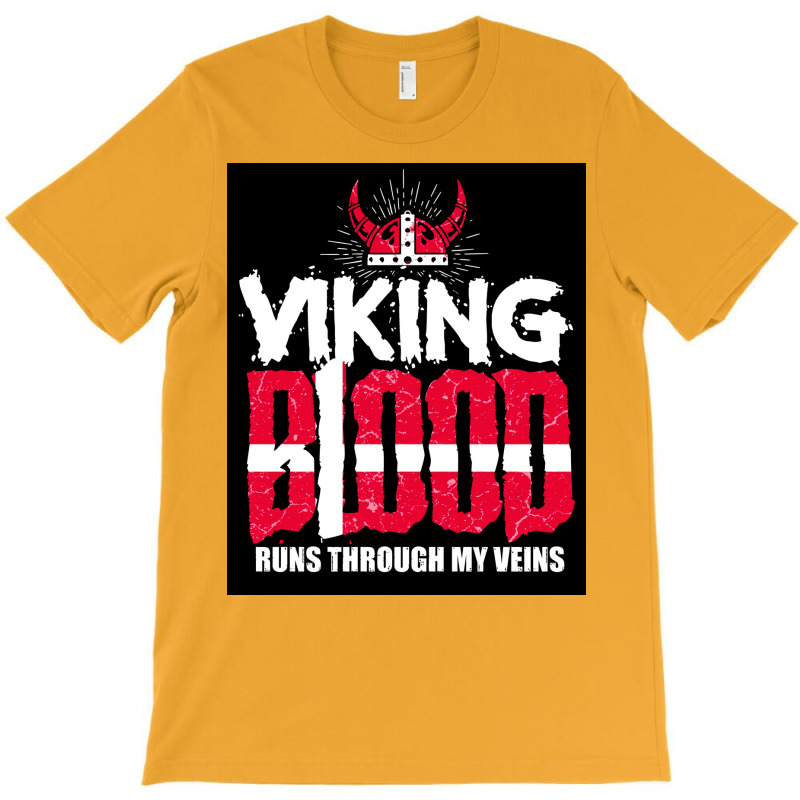 Danish Viking Blood Runs Through My Veins  Yellow Travel T-shirt | Artistshot