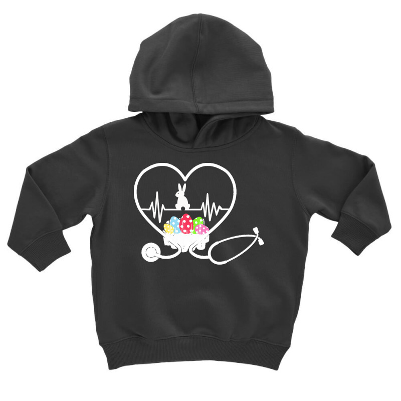 Easter Day T  Shirt Stethoscope Nurse Tail Easter Bunny Colorful Eggs Toddler Hoodie | Artistshot