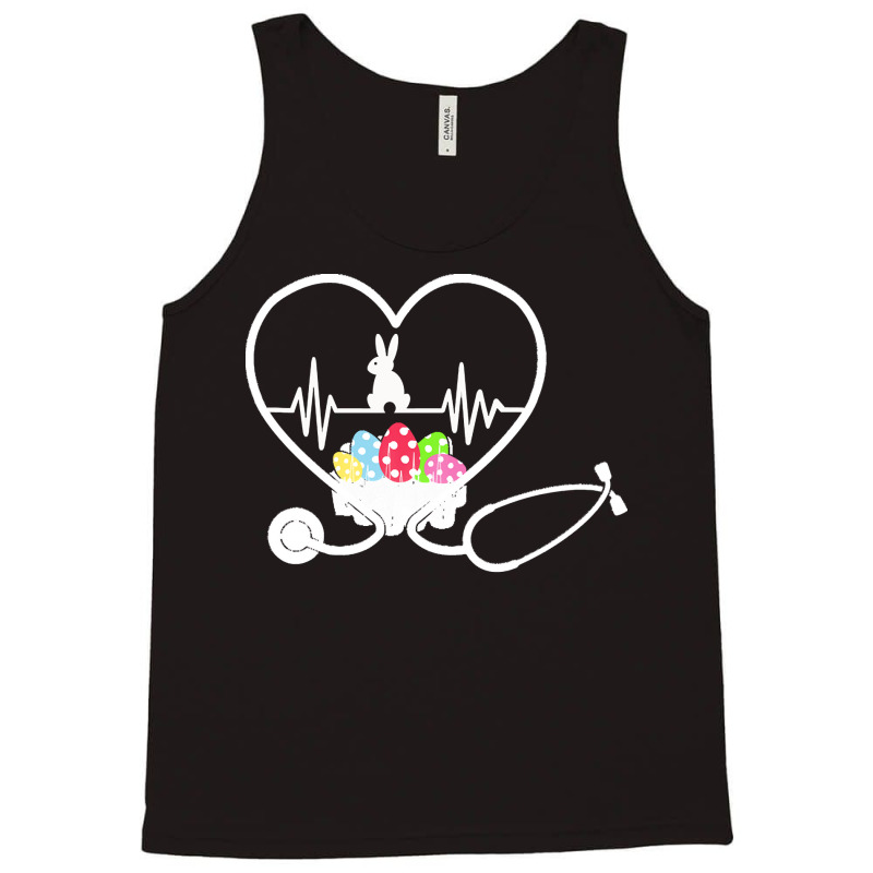 Easter Day T  Shirt Stethoscope Nurse Tail Easter Bunny Colorful Eggs Tank Top | Artistshot