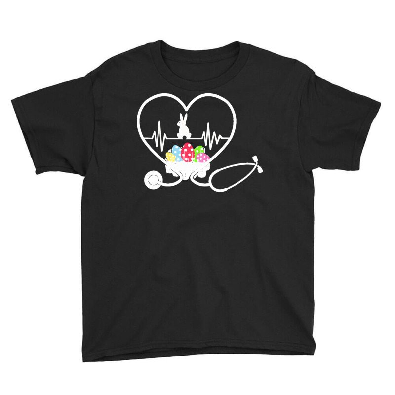 Easter Day T  Shirt Stethoscope Nurse Tail Easter Bunny Colorful Eggs Youth Tee | Artistshot