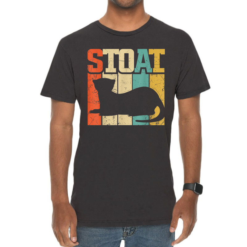 Vintage Stoat Short-tailed Weasel Ermine Vintage T-shirt | Artistshot