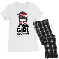 Latvian Girl Just Like A Normal Girl Only Way Cooler Latvia T Shirt Women's Pajamas Set | Artistshot