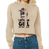 Latvian Girl Just Like A Normal Girl Only Way Cooler Latvia T Shirt Cropped Hoodie | Artistshot