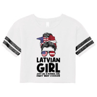 Latvian Girl Just Like A Normal Girl Only Way Cooler Latvia T Shirt Scorecard Crop Tee | Artistshot