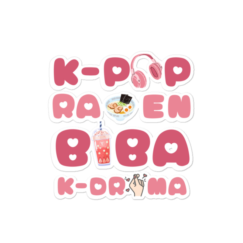 Kpop Ramen Boba And Kdrama Cute Gift 2 Sticker | Artistshot